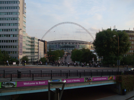 Wembley ParkStation  looking to Wembley Stadium